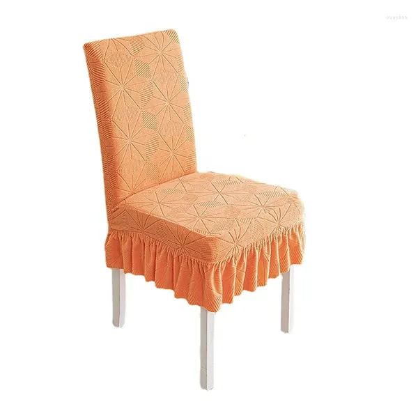 Housses de chaise élastiques en jacquard, minimaliste moderne, dos droit, adaptées à la maison, au restaurant, au bureau