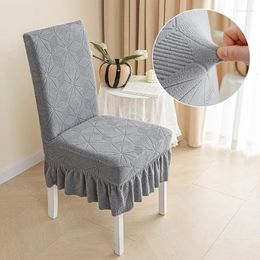 Housses de chaise élastique Jacquard siège de maison El tabouret universel Table un dossier extensible et ensemble de couverture