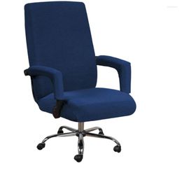 Couvre-chaise Couverture de bureau élastique Polyester Simple Accoudoir moderne Haute qualité Anti-poussière Couleur unie Protecteur Extra Large