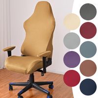 Couvre-chaise Couvre un si￨ge de couverture de bureau ￩lastique pour les chaises de jeu Case de protecteur de fauteuil ￠ housse en spandex