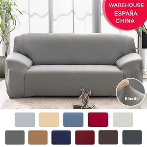 Housses de chaise Élastique Plaine Solide Canapé Stretch Tight Wrap Tout compris pour Salon funda canapé Canapé Fauteuil 220919