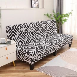 Chair Covers Elastic Printed Sofa Bed Cover Stretch Spandex Armless Folding Couch All-inclusive Casual Funiture Protector Home El