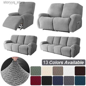 Stoelbedekkingen Elastische Recliner Sofa Cover Jacquard Slipcover stoel Bankbeschermer Lazy Boy Relax fauteuil Stretch Couch Covers voor woonkamer Q231130