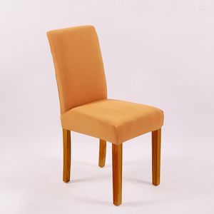 Housses de chaise, housse de siège élastique, ensemble réglable, housse extensible pour salle à manger, chaises à dossier haut amovibles