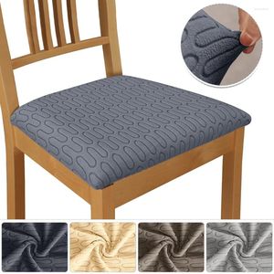 Housses de chaise housse de siège élastique coussin extensible amovible lavable pour El mariage salle à manger 1 pièce