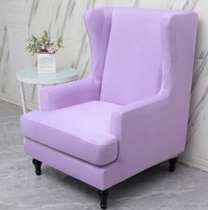 Housses de chaise élastiques, housse de canapé simple, coussin en tissu Em9 complet, dossier haut, anti-poussière, _ AN2665
