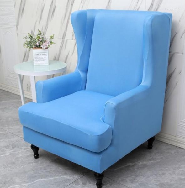 Housses de chaise élastiques, housse de canapé simple, coussin en tissu Em9 complet, dossier haut, anti-poussière, _ AN2672