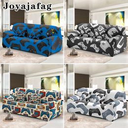 Stoelbedekkingen Elastische Slipcover Anti-Dirty Washable For Living Room Gamepad Print Sofa Cover Stretch Couch 1/2/3/4 Seater