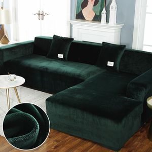 Stoelbedekkingen Elastische bankdeksel voor woonkamer Uitvangbare hoek sectionele chaise lounge bank fauteuil 2 3 -zuiverer verstelbare slipcovers