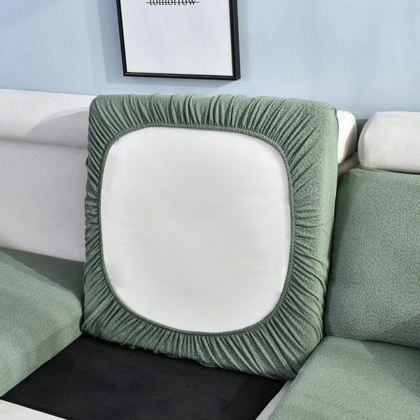 Housses de chaise housse de coussin de canapé élastique pour salon protecteur de meubles de maison couleur unie correspondant à la housse de canapé lavable
