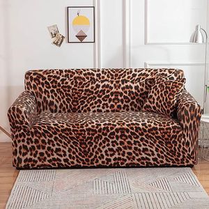 Cubiertas de silla Sofá elástica para sala de estar Leopardo estirado LLAVE Slip -Slip -Slip Saper Corner Couch 1/2/3/4 Seator