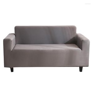 Cubiertas de silla Cubierta de sofá de color sólido elástico para sala de estar Protector Sofá 3 Asiento Slipcover Muebles al por menor