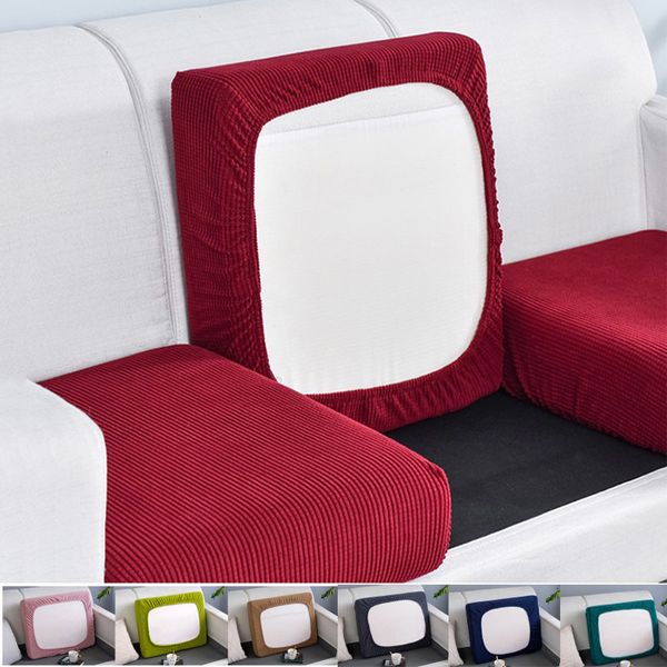 Couvre-chaise Couper couvre-canapé de couleur unie élastique cachet de canapé d'angle de siège d'angle pour animaux de compagnie pour enfants de meubles de meubles protecteurs de canapé 230614