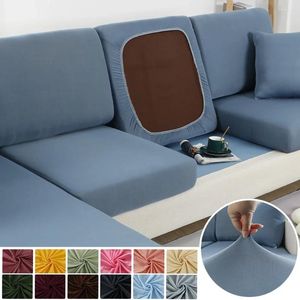 Housses de chaise élastiques en élasthanne, housse de siège de canapé, solide, respirante, lavable, protection de coussin en forme de L, extensible pour salon et maison
