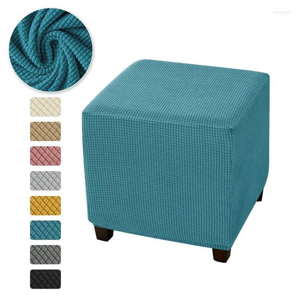 Couvre la chaise Elastic Square Polar Polar Polar Stret Trest Rover Salcover Room All-inclusive Tool Protector Pouf Case