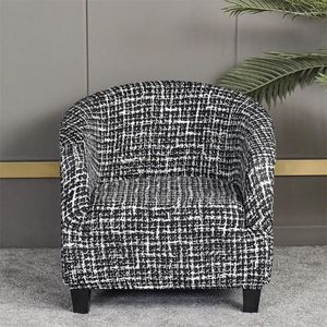 Stoelhoezen Elastisch bad Clubhoes Geometrisch bedrukt Bar Fauteuil Hoezen Spandex Stretch Kleine bank Meubelbeschermer