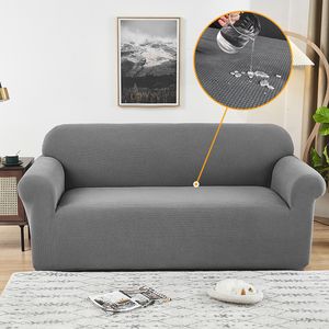 Housses de chaise élastiques imperméables pour canapé, couleur unie, extensibles, pour salon, protection de meubles de canapé, 230209
