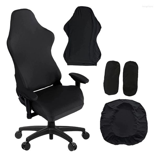Housses de chaise housses de jeu d'ordinateur de bureau ergonomique housse en Spandex extensible pour protecteur de siège de jeu de course inclinable
