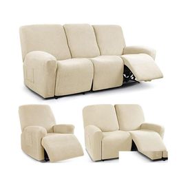 Stoelbedekkingen ERS 1/2/3 zuiverer Spandex Recliner ER Stretch Retarend Sofa Elastische Relax leunstoelbank Sliper Drop Delivery Home Gard Dhr5b