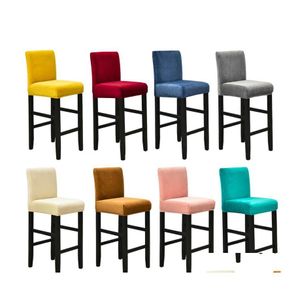 Chaise Couvre Ers Tabouret De Bar Er Comptoir Pub Sliper Pour Salle À Manger Veet Barstool Protector Parson Drop Delivery Home Garden Textiles Sa Dhjcn