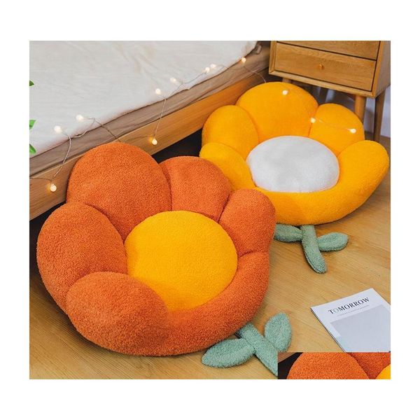 Chaise Couvre Ers Fleur Coussin Futon Ménage Sol Paresseux Homme Assis Jetée Chambre Tatami Fenêtre Flottante En Peluche Bureau Matchair Dro Dhrir