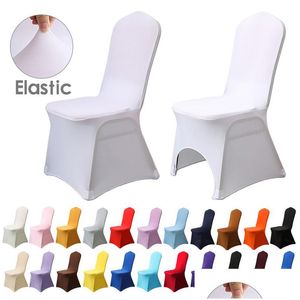 Housses de chaise ERS Vente en gros Élastique ER Site Fête Salle à manger Activité commerciale Restaurant Banquet El Spandex Siège Drop Livraison Maison Jardin Dh4Sb