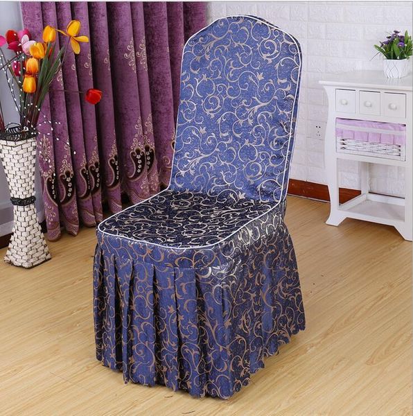 Couvre-chaise Europe Type 50 pcs De Noël Jacquard Polyester Pour Banquet De Mariage El Décoration En Gros Marious