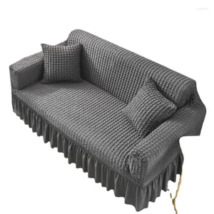 Housses de chaise Style européen quatre saisons couleur unie haute élasticité housses de coussin de canapé respirant meubles housse de canapé décor à la maison