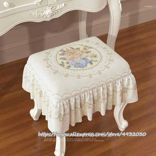 Cubiertas de silla de estilo europeo Mapeón de maquillaje Cojín de cabañas Mesa de noche de piano zapato de piano