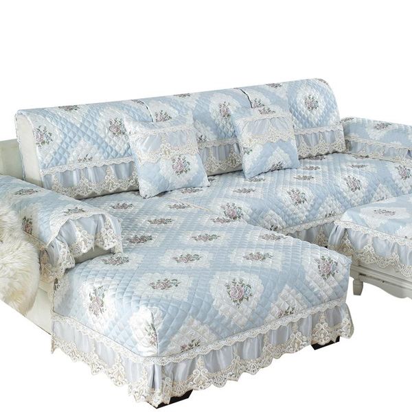 Housses de chaise tissu coton housse de canapé dentelle antidérapant housse siège Style européen canapé serviette pour salon décor