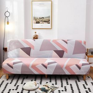 Fundas para sillas, funda geométrica para sofá, cama plegable, sin brazos, todo incluido, antipolvo, Protector de labios elástico para muebles