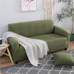 Housses de chaise mode vert matelassé nordique housse de canapé housse extensible élastique Spandex/polyester causeuse L forme ProtectorChair