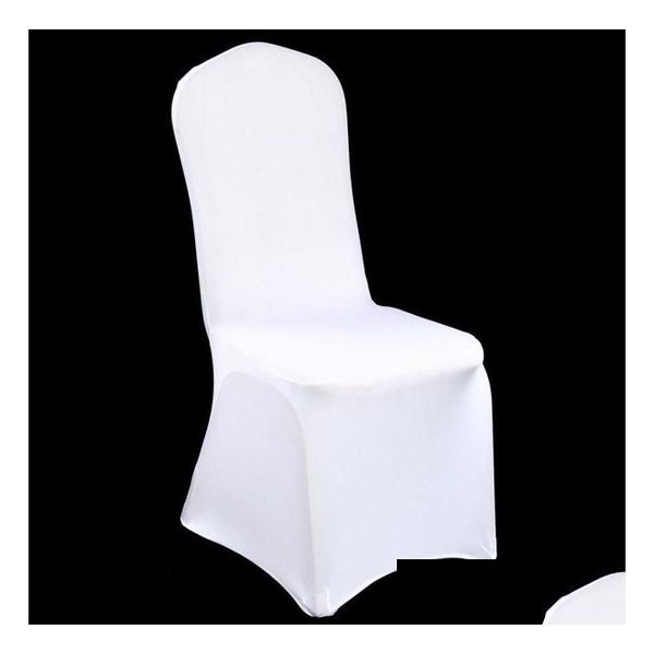 Chaise Couvre Rapide En Gros Blanc ER Spandex Élastique Lycra El Banquet Party ERS Drop Livraison Maison Jardin Textiles Ceintures Dhskg