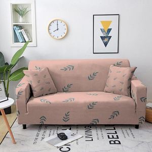 Stoelbedekkingen Bloemen Elastische bank Cover Pink Daisy Patroon Slipcover voor woonkamer Stretch All-Inclusive Couch 1/2/3/4 zeur