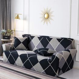 Stoelbedekkingen Bloemen Geometrie Sofa Cover Stretch Tight Wrap All-Inclusive for Living Room Funda Couch Armchair