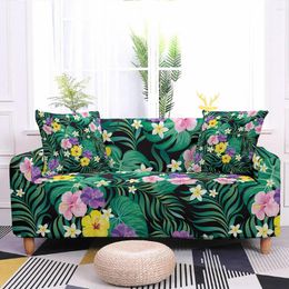 Housses de chaise motif floral housse de canapé pour salon 3D fleurs élastiques coin sectionnel housse extensible canapé 1/2/3/4 places