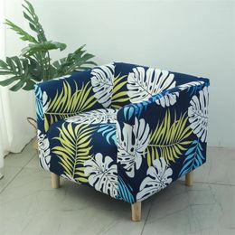 Stoelbedekkingen Floral Printed Club Sofa Cover Nordic Stretch Single Tub Slipcover Elastische bank Lazy Boy Armchair Protector Living Room