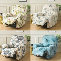 Stoelbedekkingen Bloemenrecliner Sofa Lazy Boy Elastic Massage Slipcovers voor woonkamer ligstoel leunstoel 220906