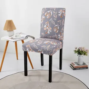 Couvre-chaise Couvre à imprimé à fleurs Souplage pour tabourets de cuisine chaises florales élastiques Habover Home Wedding Decor Protector