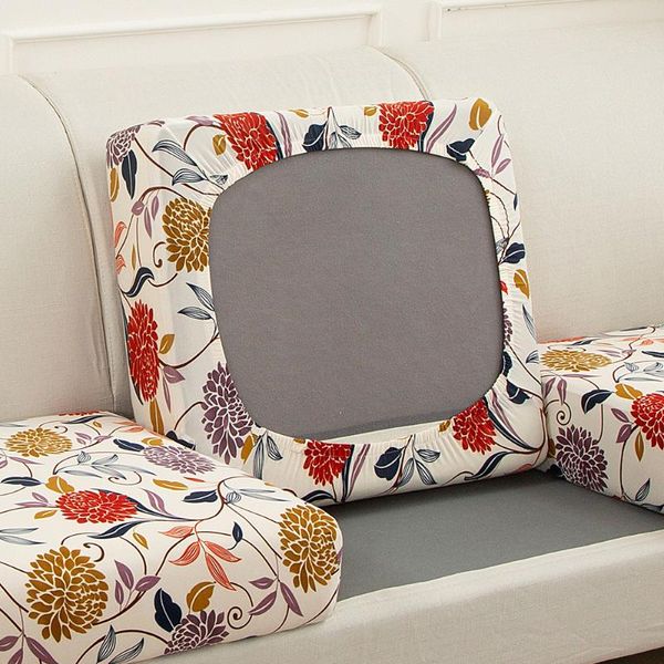 Housses De Chaise Fleur Stretch Canapé Housse De Coussin Pour Salon Spandex Tissu Doux Sectionnel Meubles Protecteur Décor À La Maison Couch CoversChai