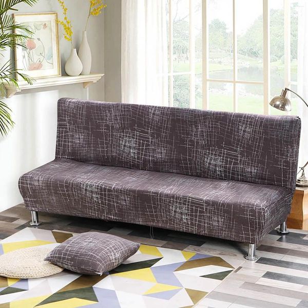 Housses de chaise pliantes, couvre-lit, couleur unie, Futon, sans accoudoirs, tissu élastique en Polyester, transparent, tout compris