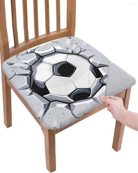 Chaise Couvre le mur de football Élasticité cassée 2pcs Cover Office Office Soutrque Protecteur Home Kitchen Dining Room Hlebcovers