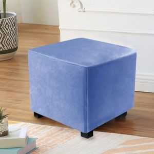Housses de chaise, housse de siège de repose-pieds, extensible, résistante aux taches, pour la Protection des meubles de maison carrés