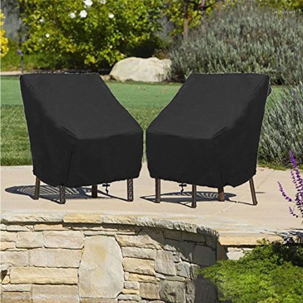 Housses de chaise Protection de meubles Housse imperméable Tissu Oxford Jardin extérieur Plage Dossier haut Patio Qualité unique