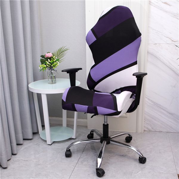 Housses de chaise Gaming Stretch Imprimé Ordinateur Housses Spandex Rotating Office Race Jeu Protecteur 230720