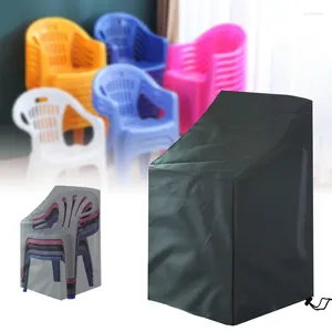 Couvre-chaise jardin meubles d'extérieur couvercle noire imperméable antifouling 210d Oxford tissu lave-linge décor de la poussière