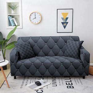 Couvre-chaise Couvercle de canapé élastique géométrique pour le salon 1/2/3/4 Soutrque Stretch Sectional Cover L Forme Funda Couch
