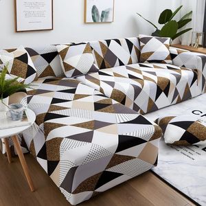 Stoelhoezen Geometrische elastische bankhoezen voor woonkamer L-vorm Moet kopen 2 STUKS Kussenovertrekken Hoek Chaise longue Bankhoes Stoelbeschermer 231116