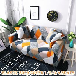 Stoelbedekkingen Geometrisch patroon Sofa Cover Stretch Elastic Universal Seat Recliner Cushion Protector Antiskid Couch Furniture