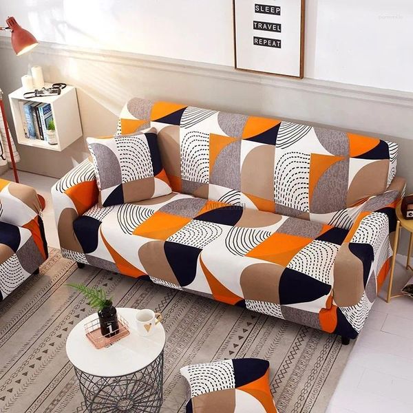 Couvre-chaise Couverte Géométrique Modèle de canapé extensible complet Single Single Triple Four Personnes Salon